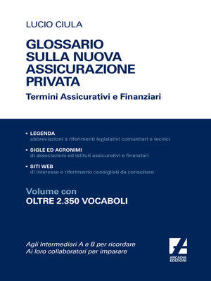 cover image of Glossario sulla nuova assicurazione privata